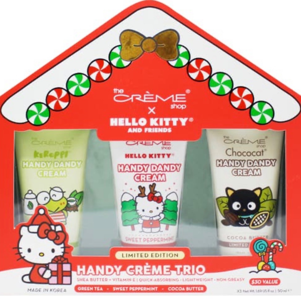 New in Box The Creme Shop x Hello Kitty and Friends hand crème holiday trio